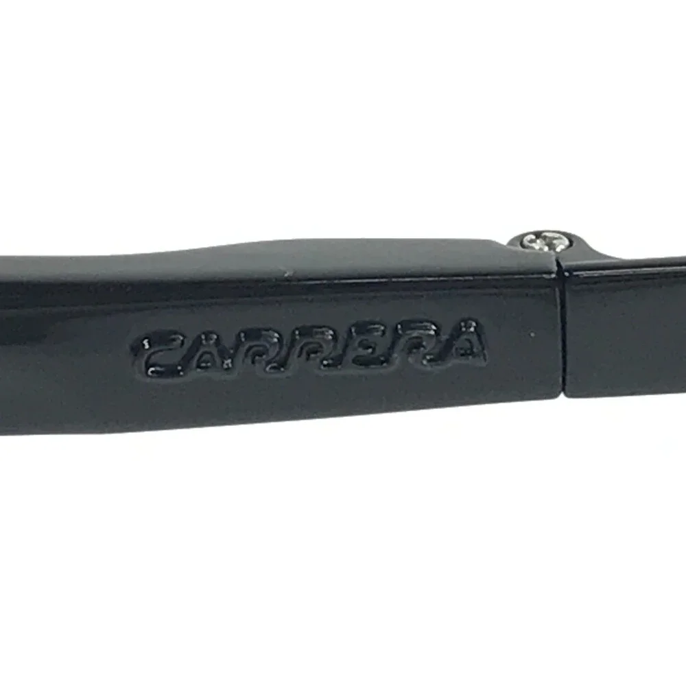 Carrera Eyeglasses Frames 4408 807 Shiny Black Rectangle Half Rim 56-19-140